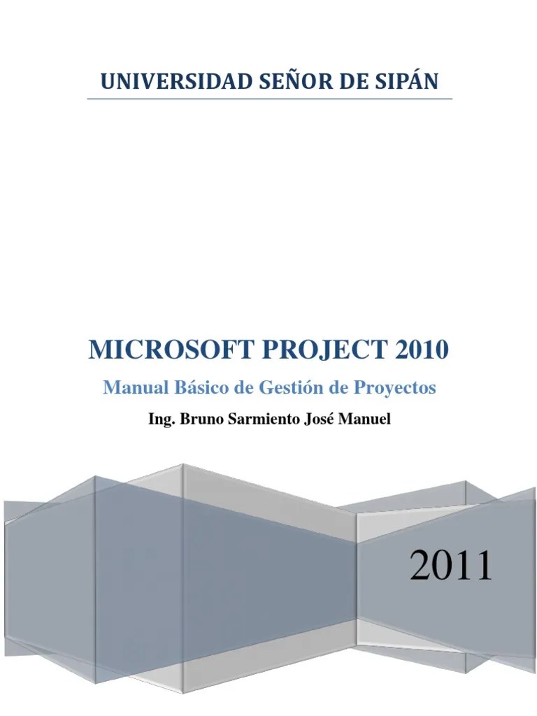 Manual Básico De Project 2010 | PDF | Microsoft | Point And Click