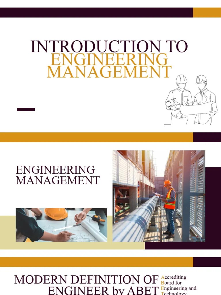Introduction To Engineering Management | PDF | Engineer | Engineering
