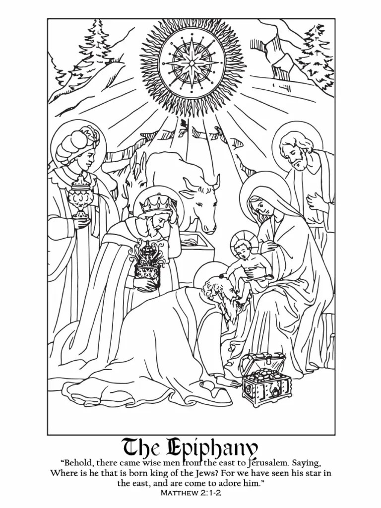 Epiphany coloring pages 23-24