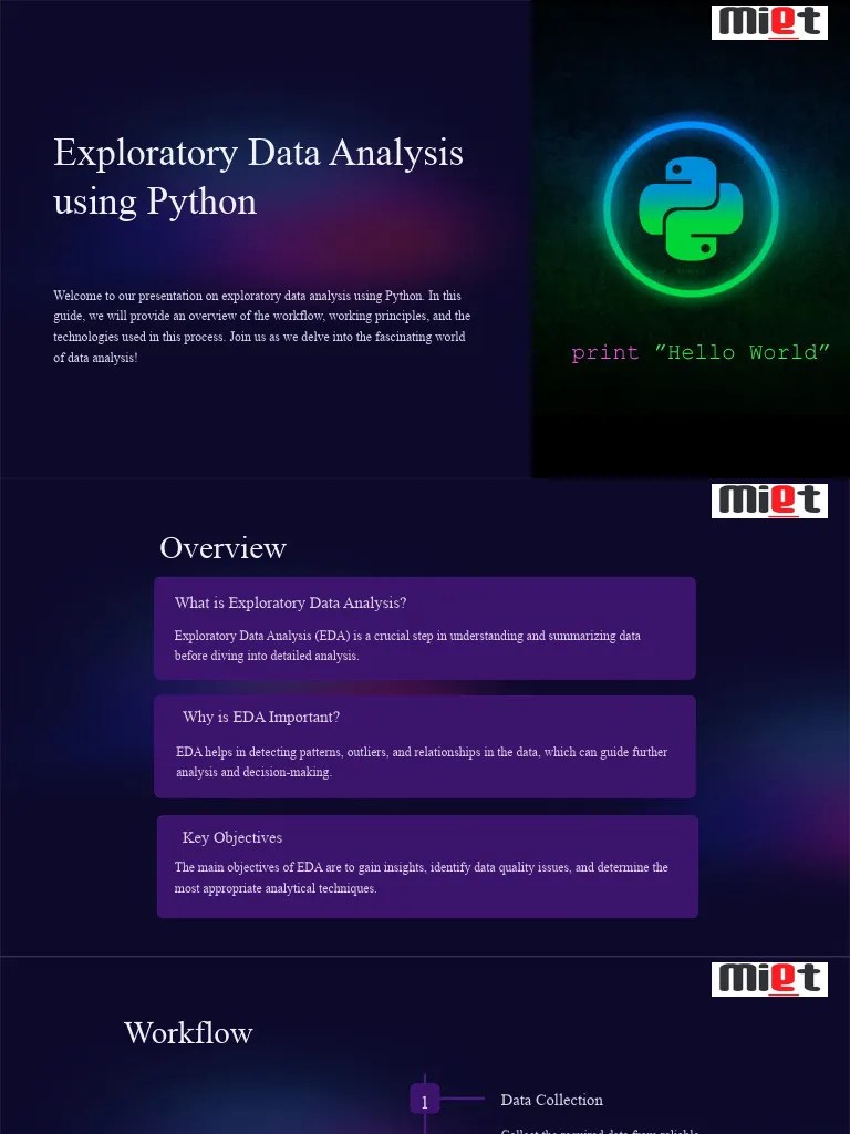 Exploratory Data Analysis Using Python | PDF | Data Analysis | Data