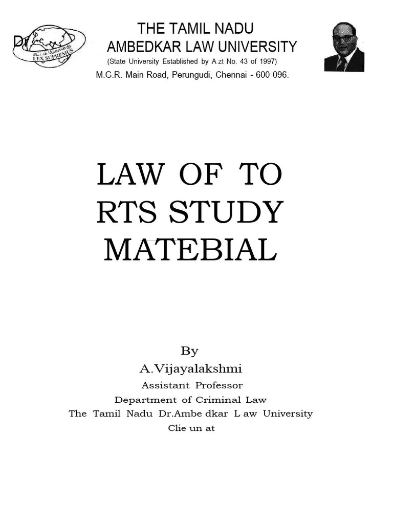 37 Law Of Torts | PDF | Tort | Damages