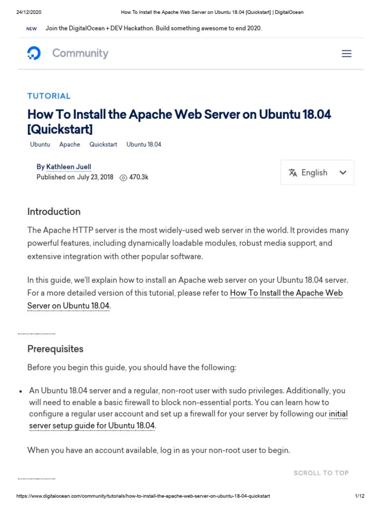 Apache | PDF | World Wide Web | Internet & Web