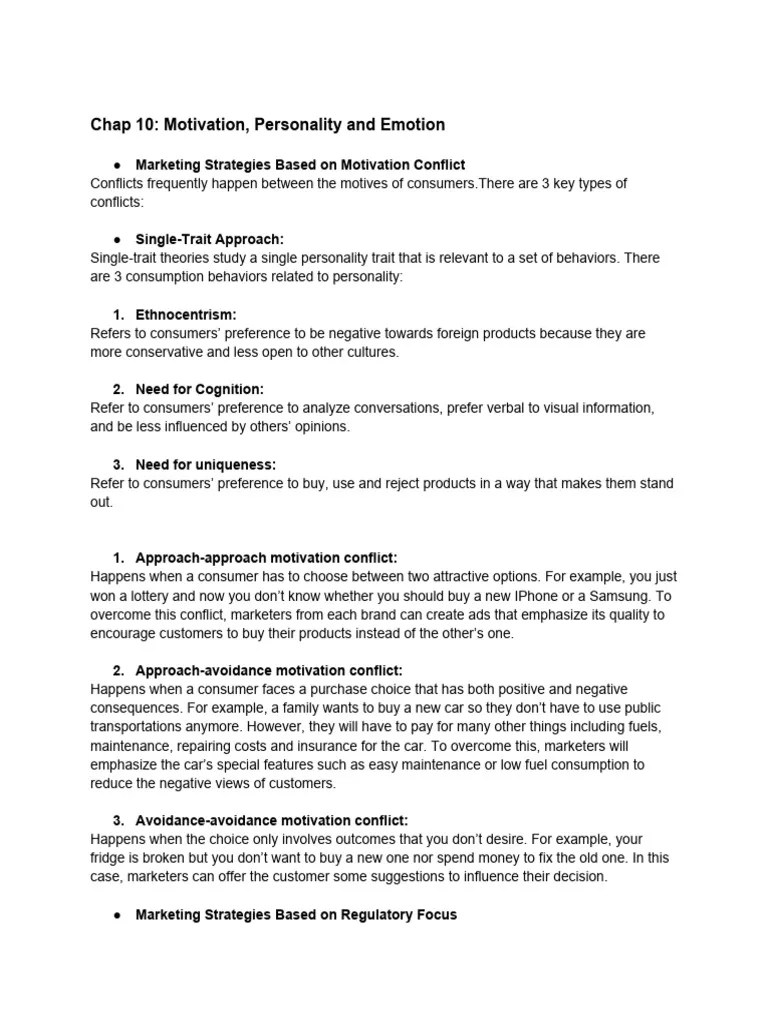 CB Chap 10 | PDF | Motivational | Motivation