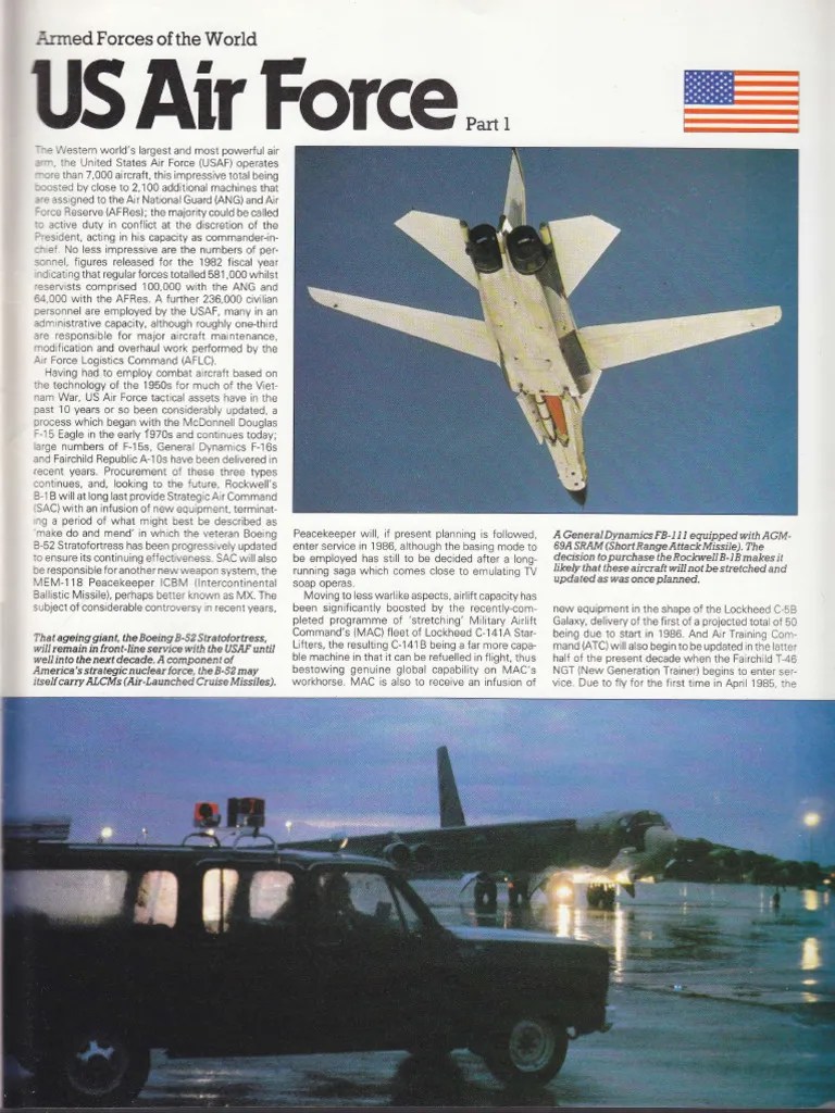 AFW - US Air Force Part 1 | PDF | Strategic Air Command | Boeing B 52 Stratofortress