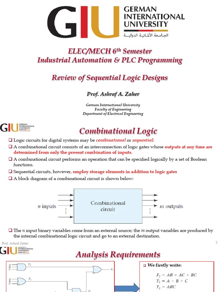 Lec2 Notes PLC | PDF | Electronic Circuits | Logic Gate