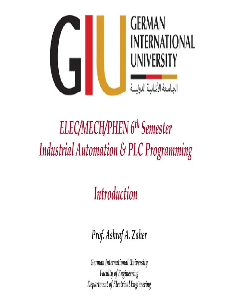 Lec1 PLC | PDF | Relay | Programmable Logic Controller