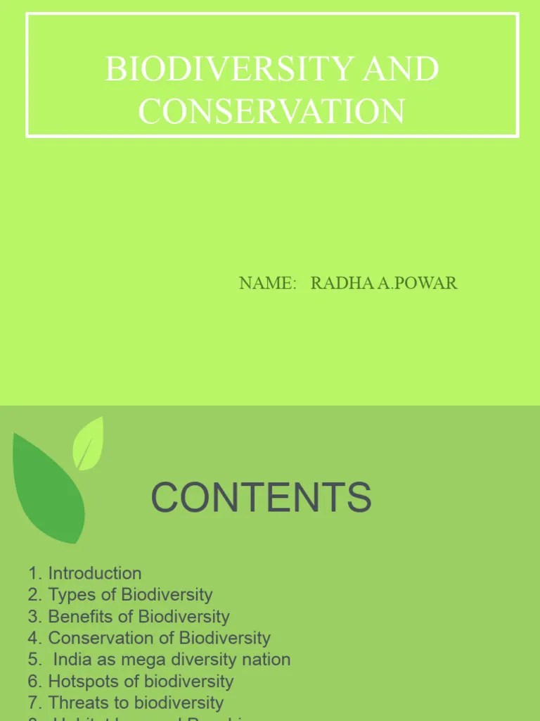 Biodiversity And Conservation | PDF | Biodiversity | Conservation Biology