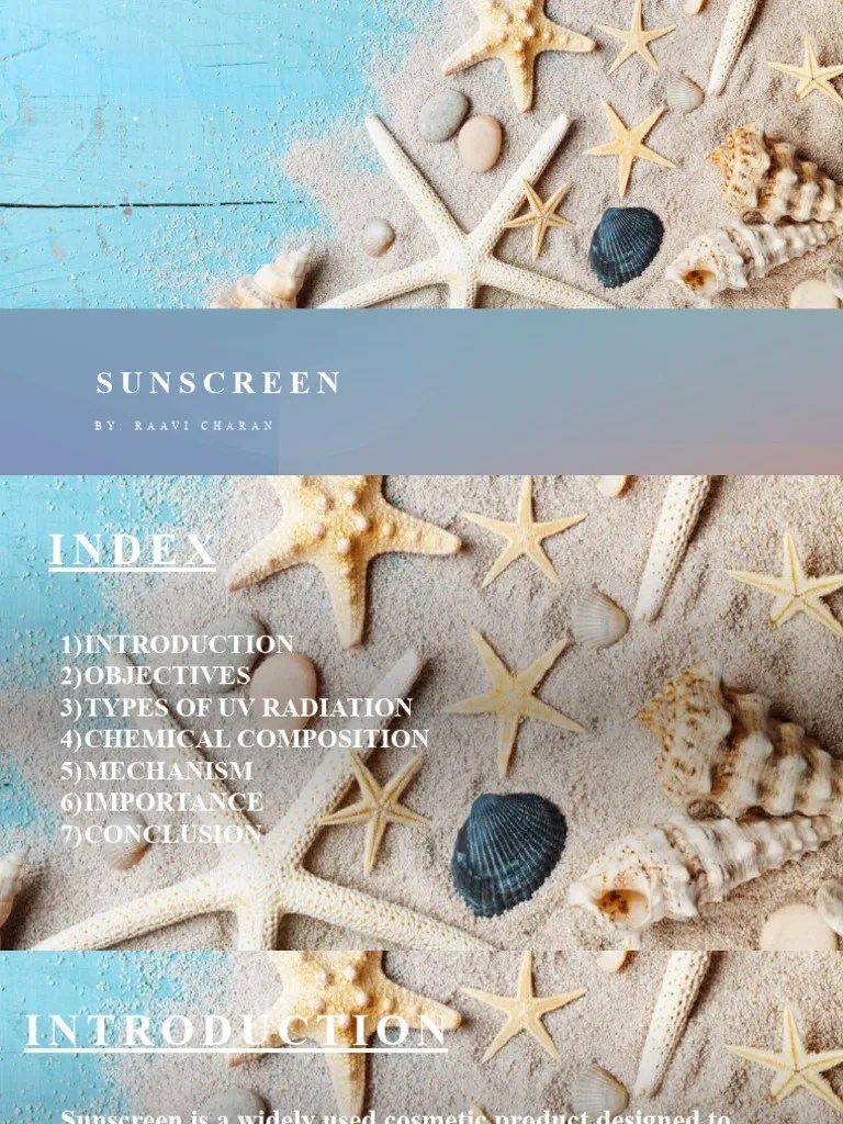 Sunscreen Project | PDF | Sunscreen | Ultraviolet