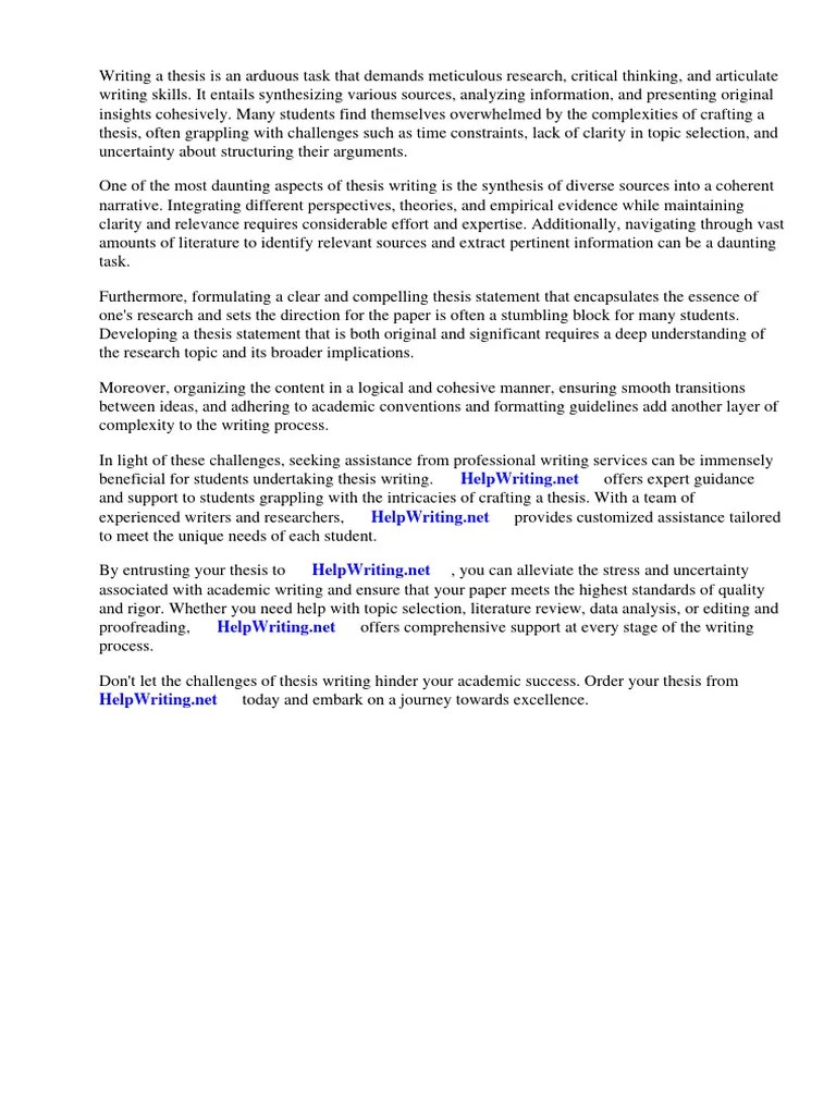 Synthesis Summary Essay Example | PDF