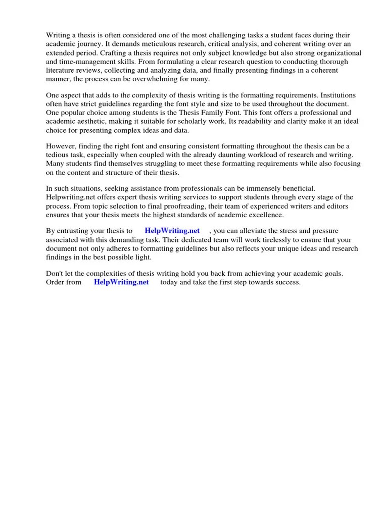 Thesis Family Font | Download Free PDF | Typefaces | Serif