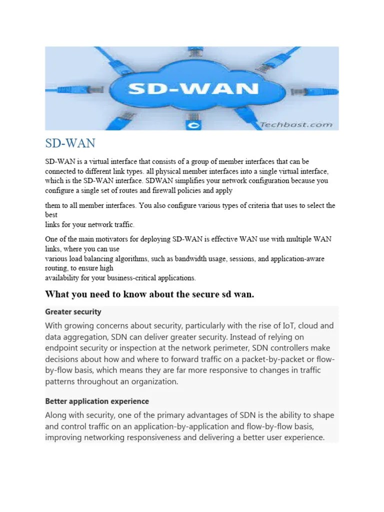 Sdwan | PDF | Computer Network | Firewall (Computing)