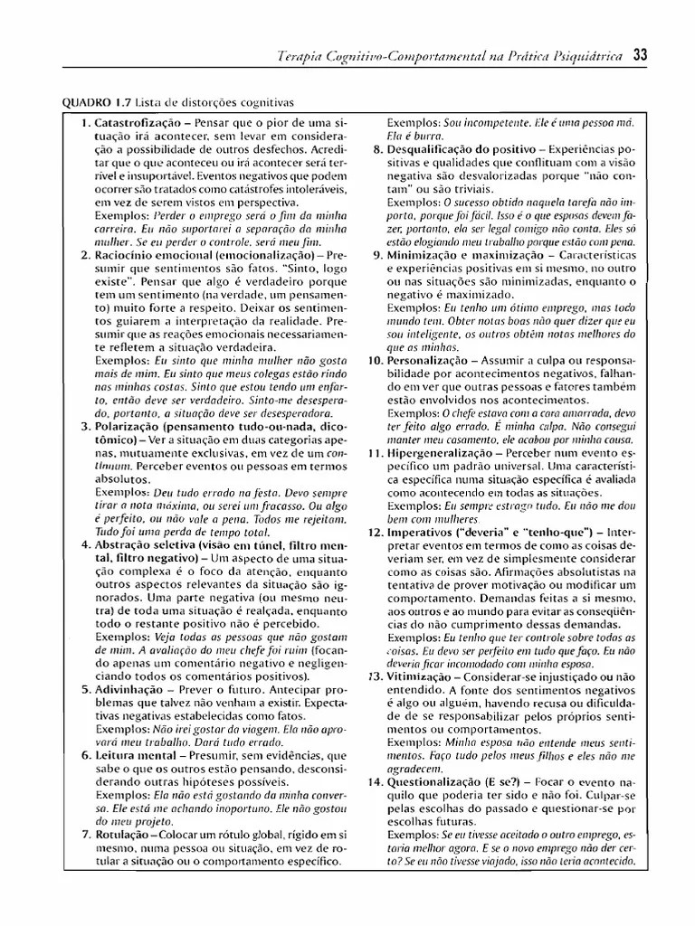 (KNAPP) - Terapia Cognitivo Comportamental Na Prática Psiquiátrica-34 | PDF