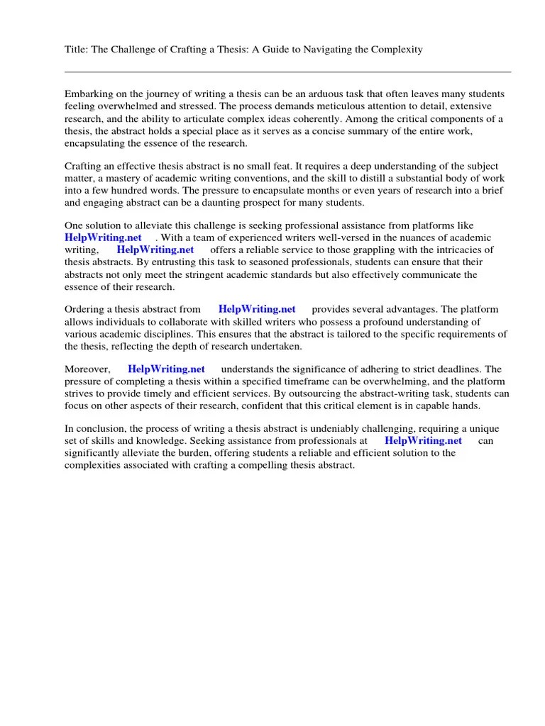 It Thesis Abstract Sample | Download Free PDF | Thesis | Abstract (Summary)