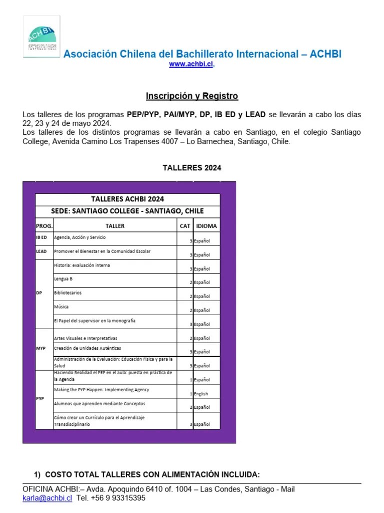 Talleres_MAYO_2024_ESP | PDF