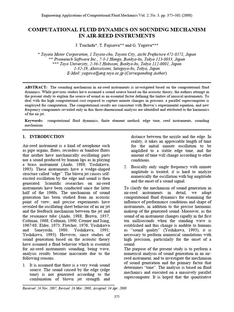 Computational Fluid Dynamics On Sounding | PDF | Fluid Dynamics ...