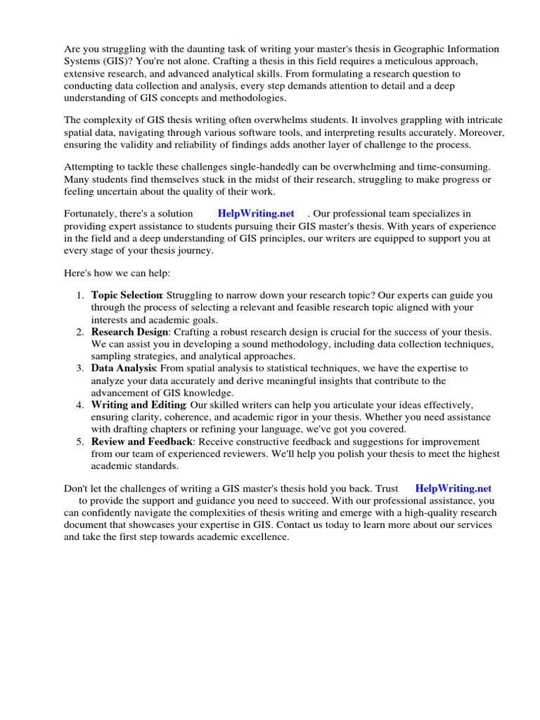Zgis Master Thesis | PDF | Geographic Information System | Arc Gis