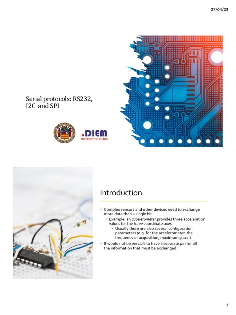 05 - Lecture 6 - Serial Protocols SPI And I2C | PDF | Computer ...