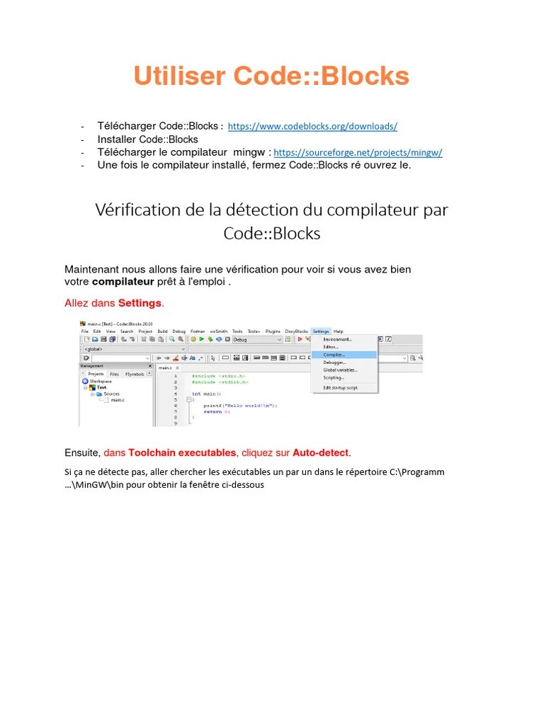 Installation De IDE CodeBlocks | PDF