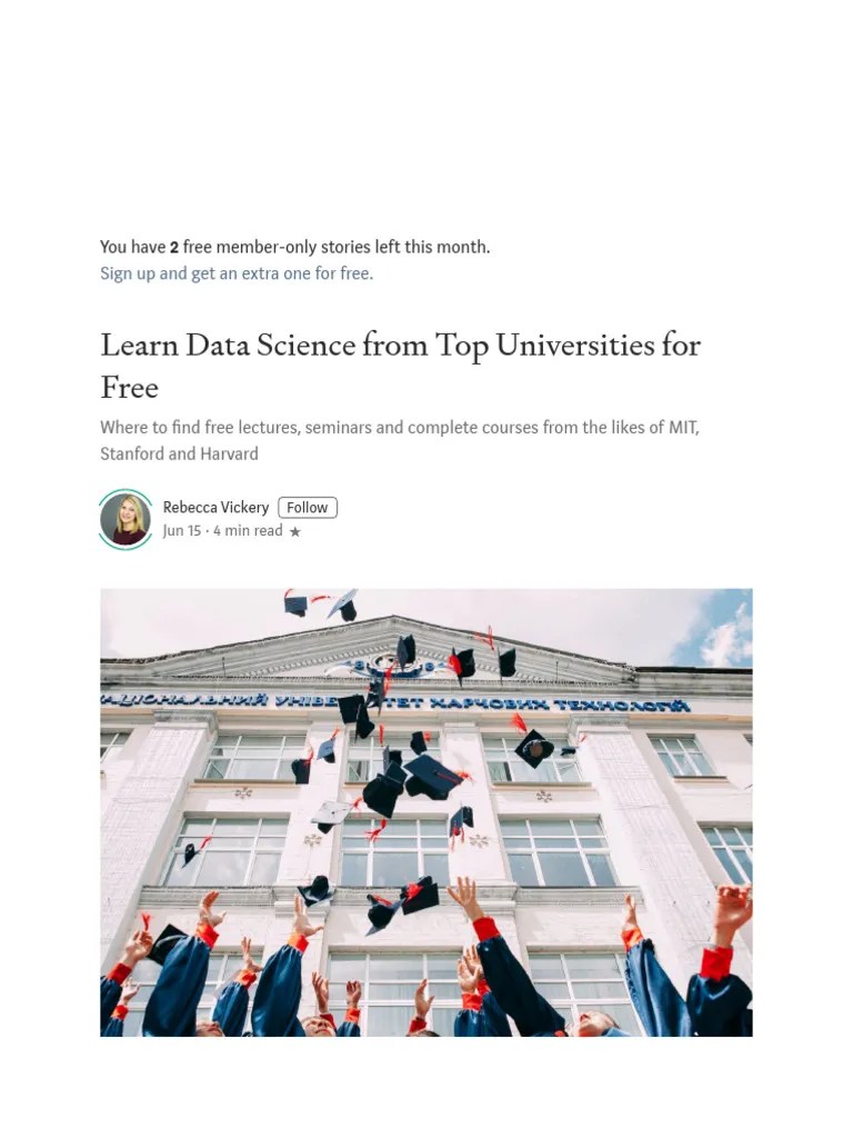 Master Data Science Online | PDF | Machine Learning | Massachusetts Institute Of Technology