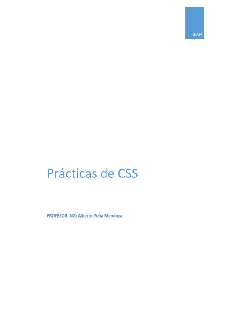 Practica 6 De HTML Y Css | PDF