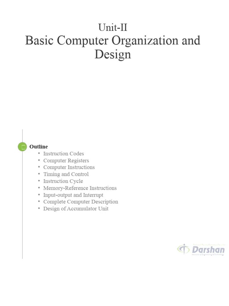 Basic Computer Organization And Design | PDF | Programming | Computer ...