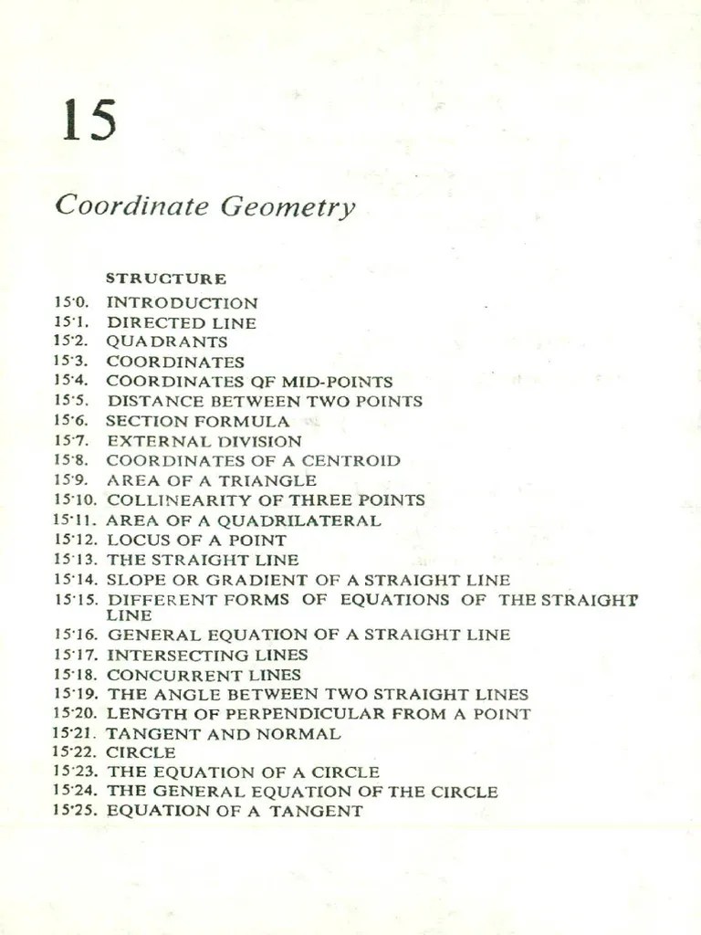 Chapter15 (Coordinate Geomatry) | PDF | Cartesian Coordinate System ...