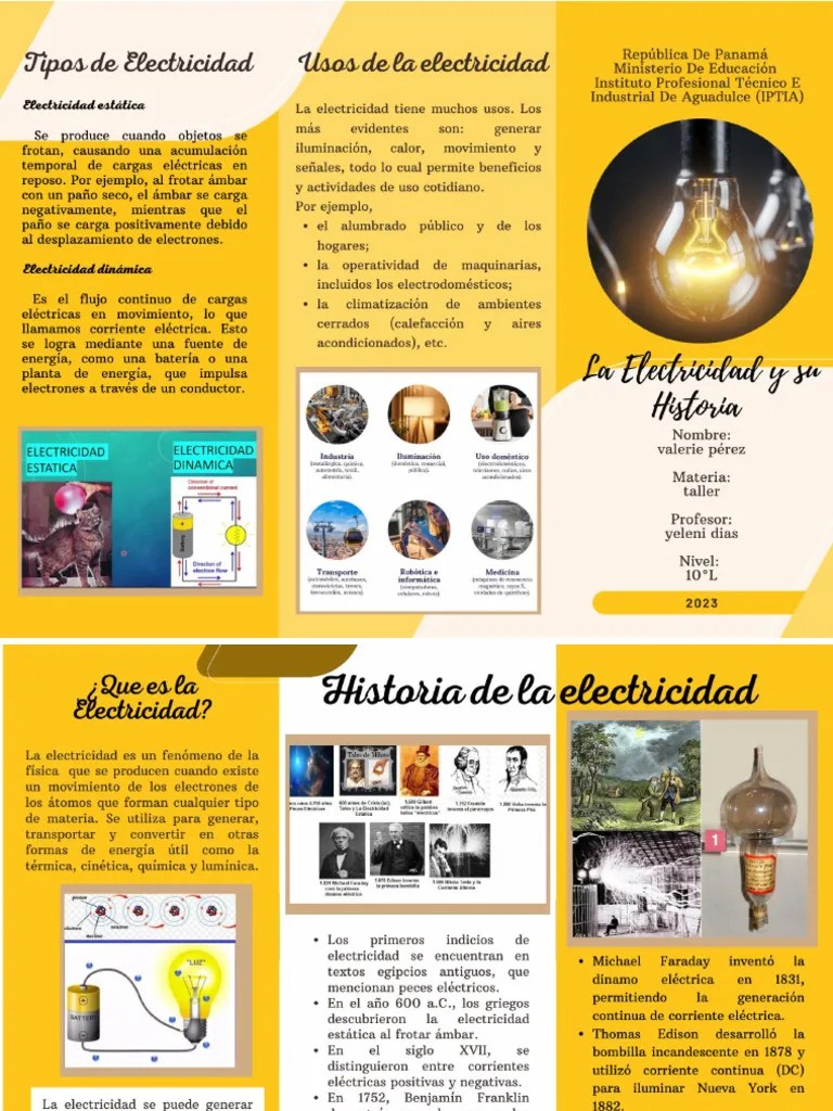 Triptico - Electricidad | PDF