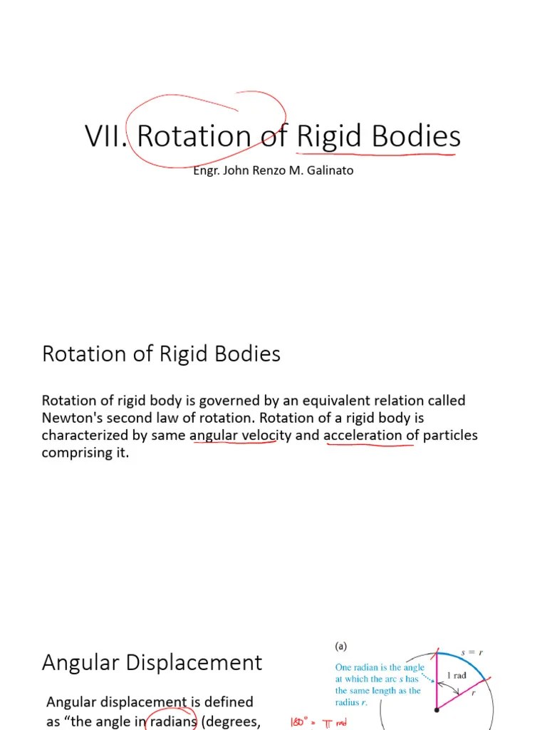 Rotation Of Rigid Bodies | PDF