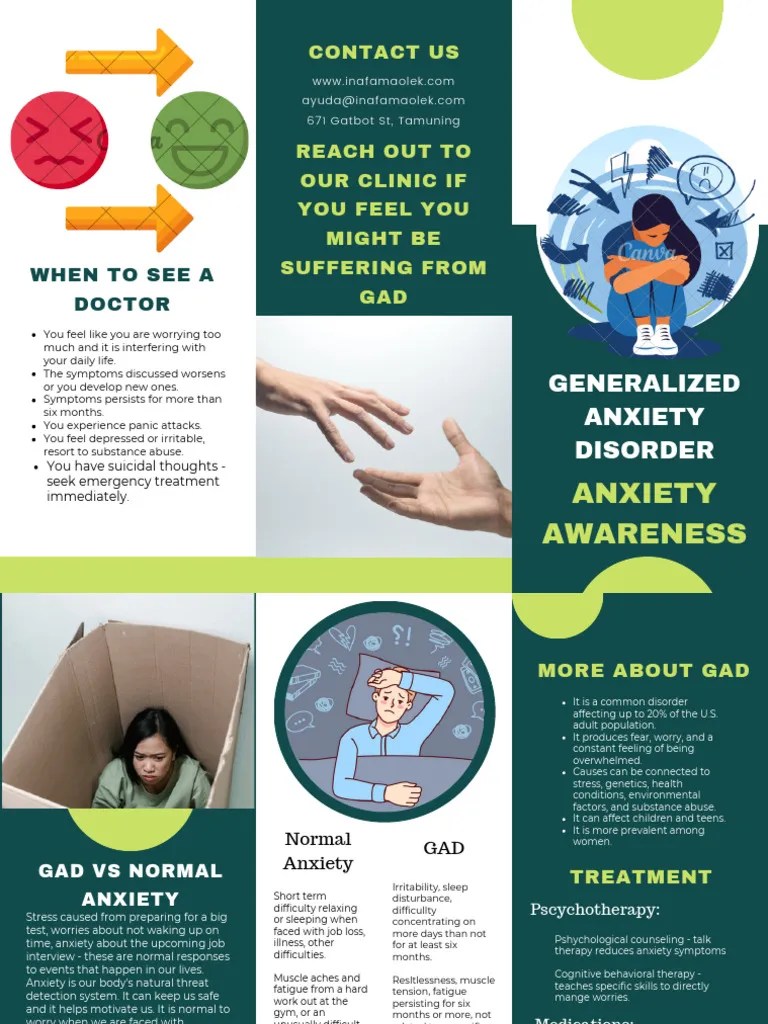 Generalized Anxiety Disorder Brochure | Download Free PDF | Anxiety ...