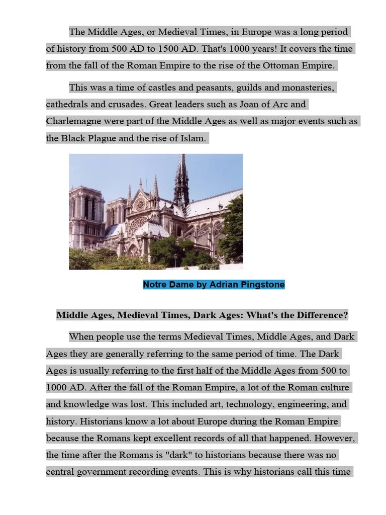 The Middle Ages | PDF