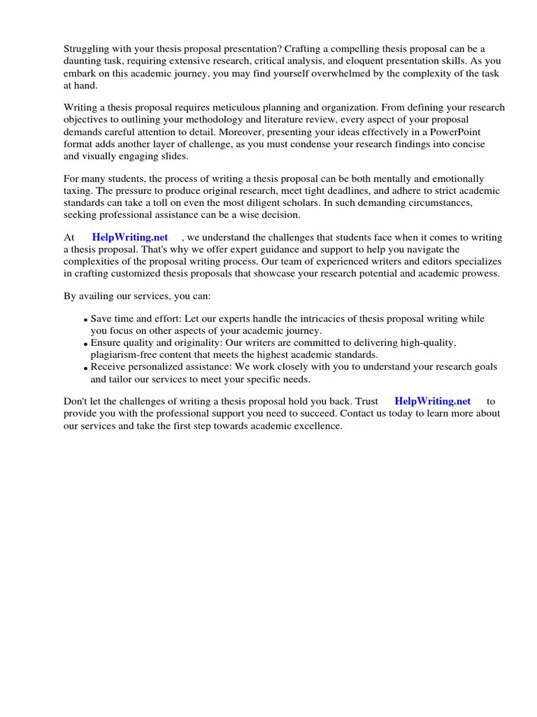 Thesis Proposal PPT Template | Download Free PDF | Thesis | Microsoft ...