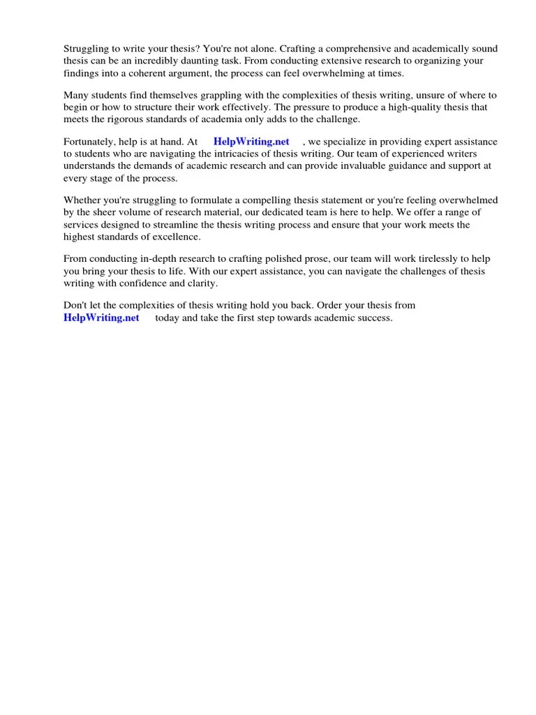 Thesis Books | PDF | Books | Thesis