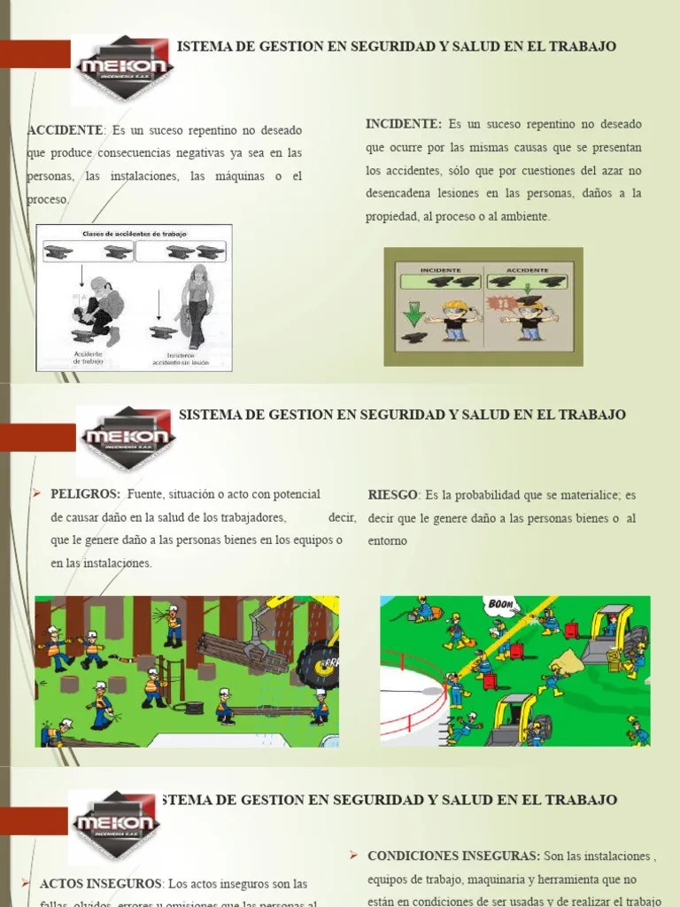 Sistema De Gestion En Seguridad Y Salud En El Trabajo | PDF