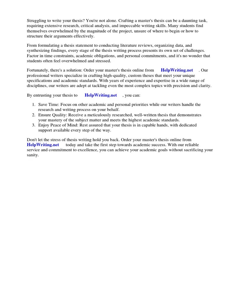 Order Master Thesis Online | PDF | Thesis | Image Segmentation