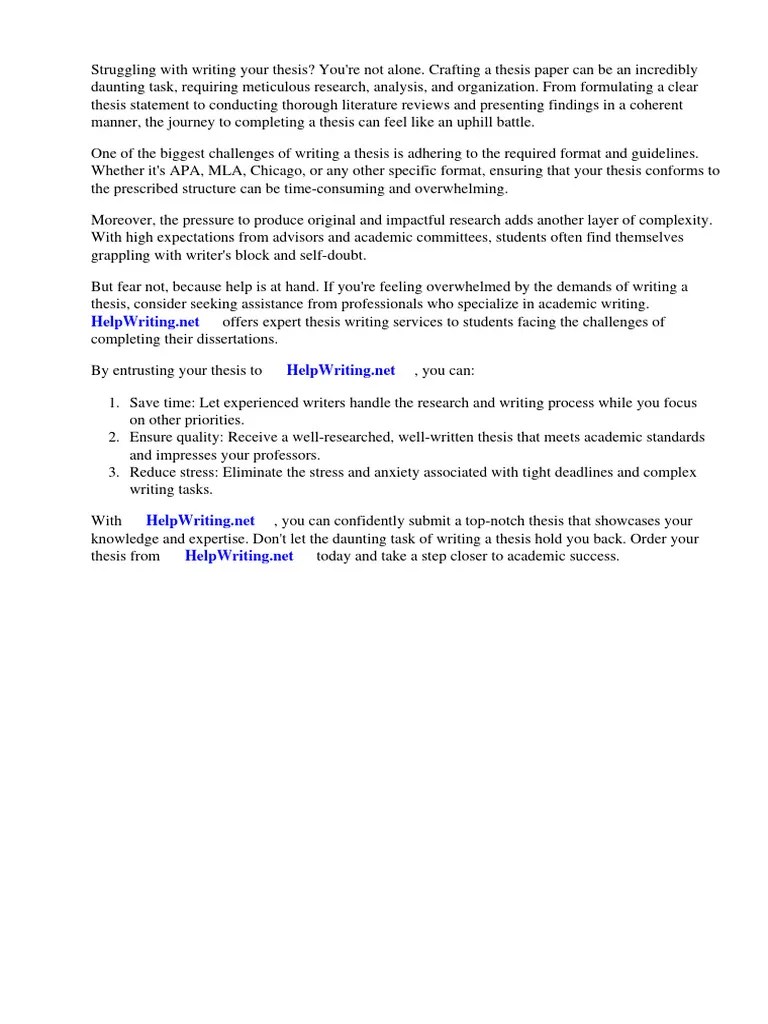 Thesis Paper Format PDF | PDF | Thesis