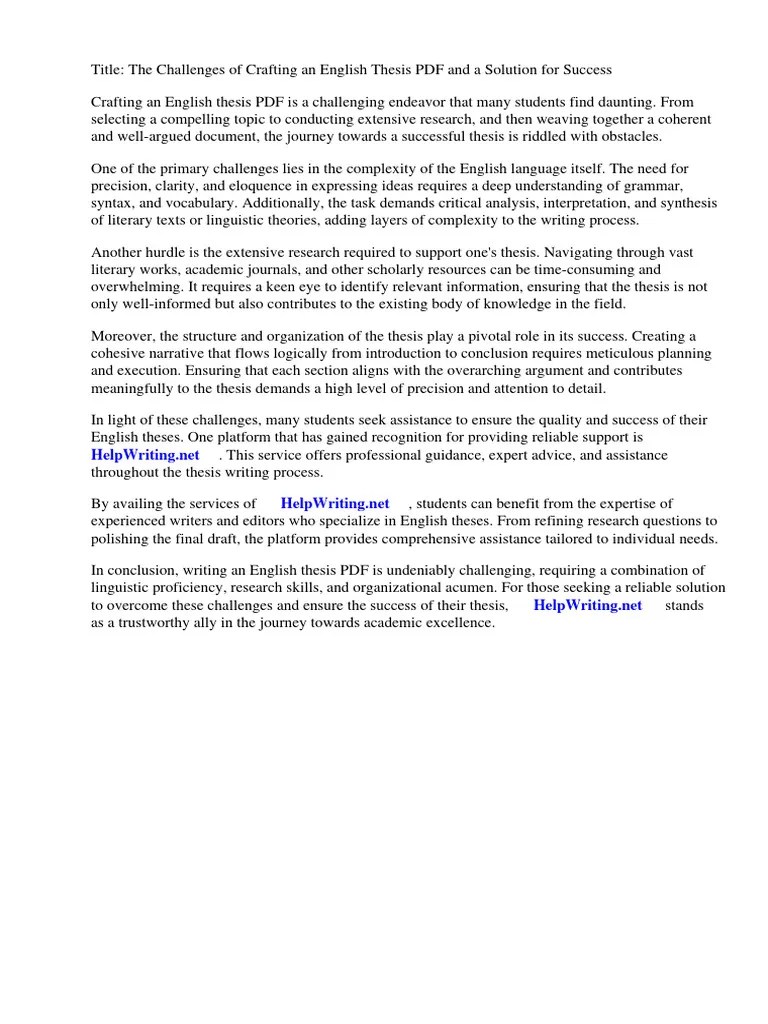 English Thesis PDF | PDF | Thesis | Image Segmentation