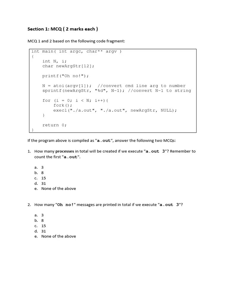Cs2106 1617s1 Midterm Solution | PDF | Computer Architecture ...