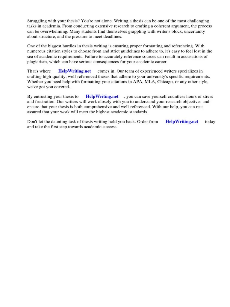 Thesis Reference Template | PDF | Apa Style | Citation