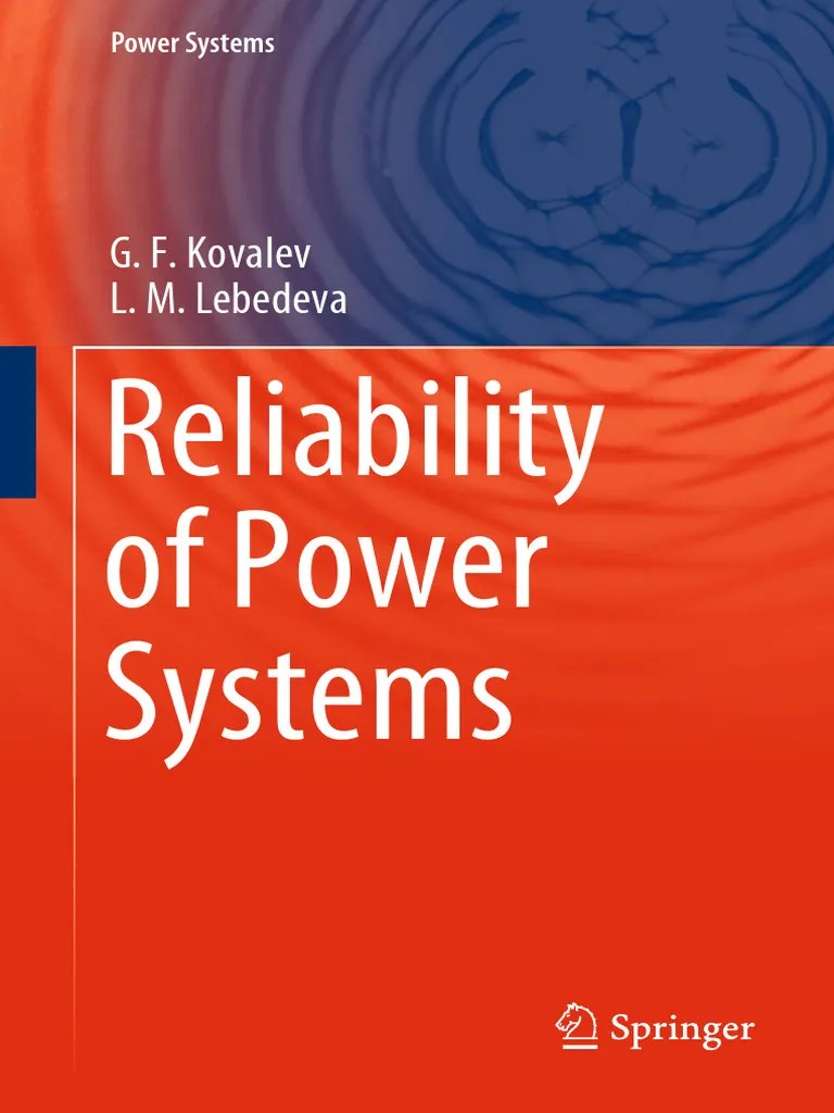 Springer-Reliability Of Power Systems-2019 | PDF | Reliability ...