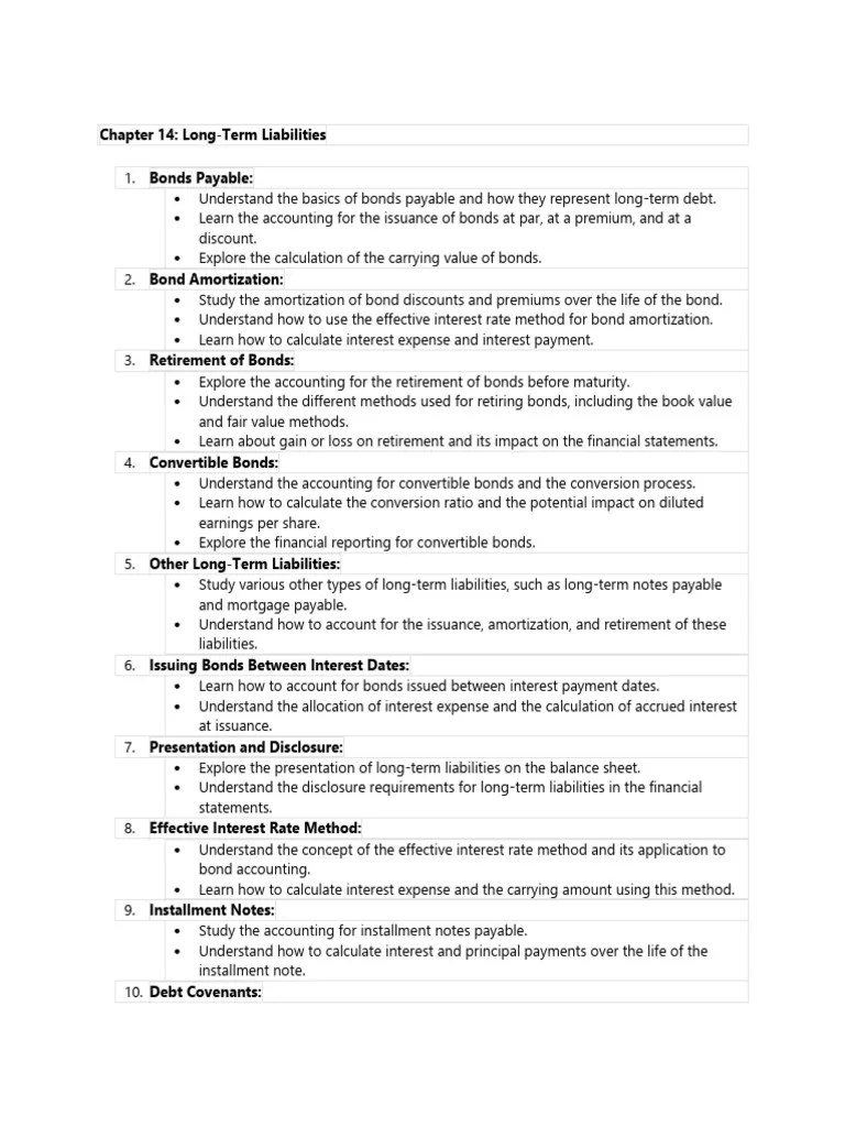 Chapter 14 Study Guide | PDF | Bonds (Finance) | Interest