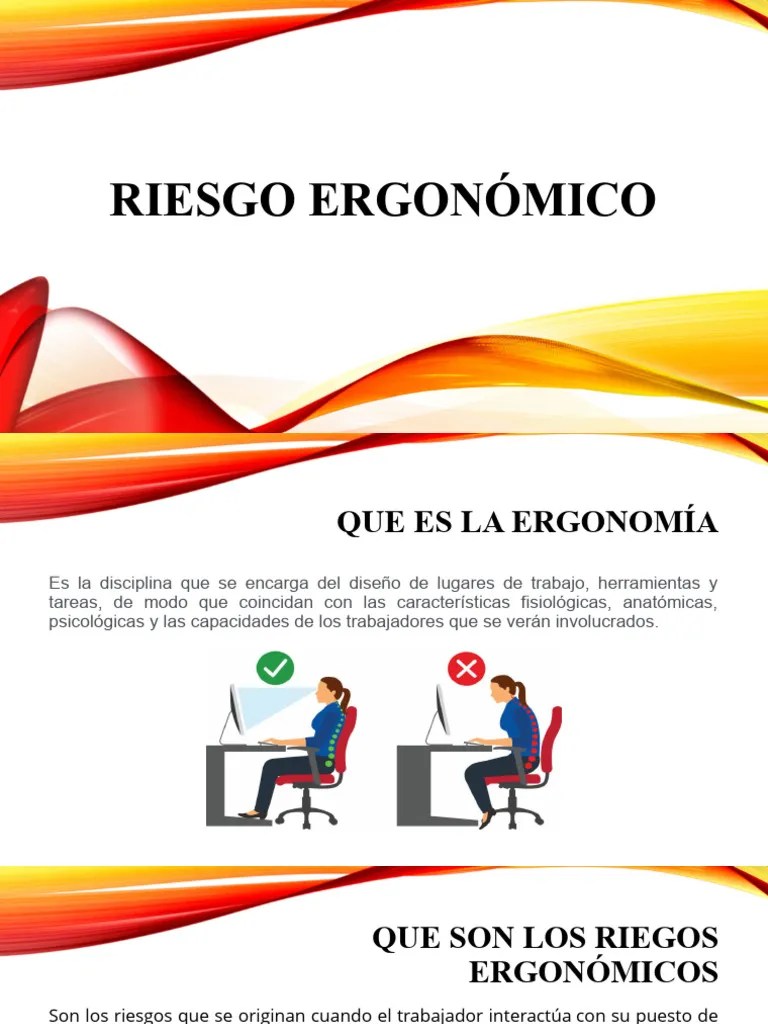 Riesgo Ergonómico | Descargar Gratis PDF | Factores Humanos Y Ergonomía ...