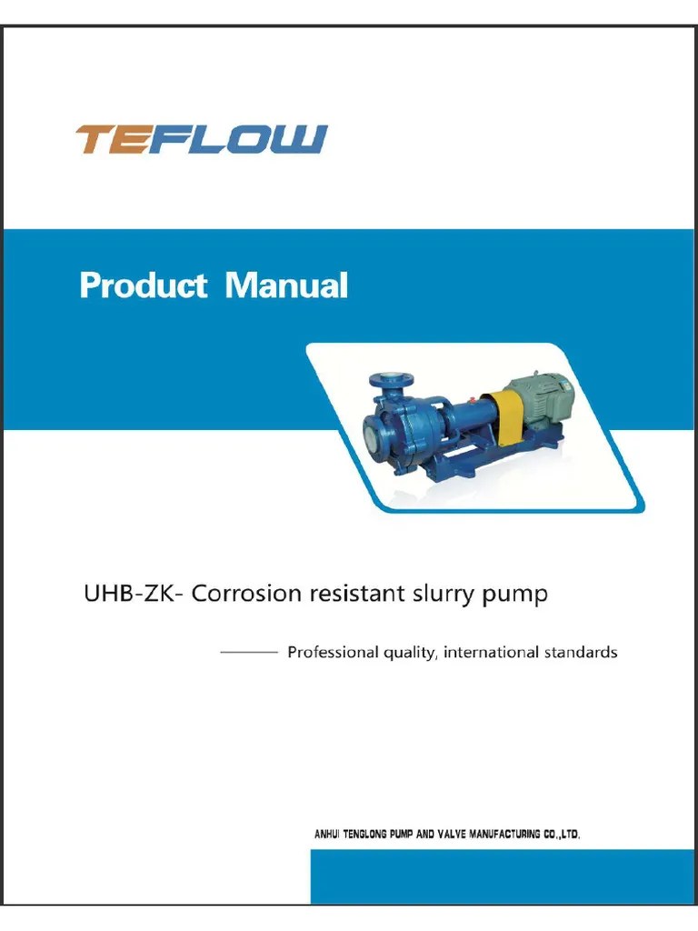 CORROSION SULLURY PUMP | PDF