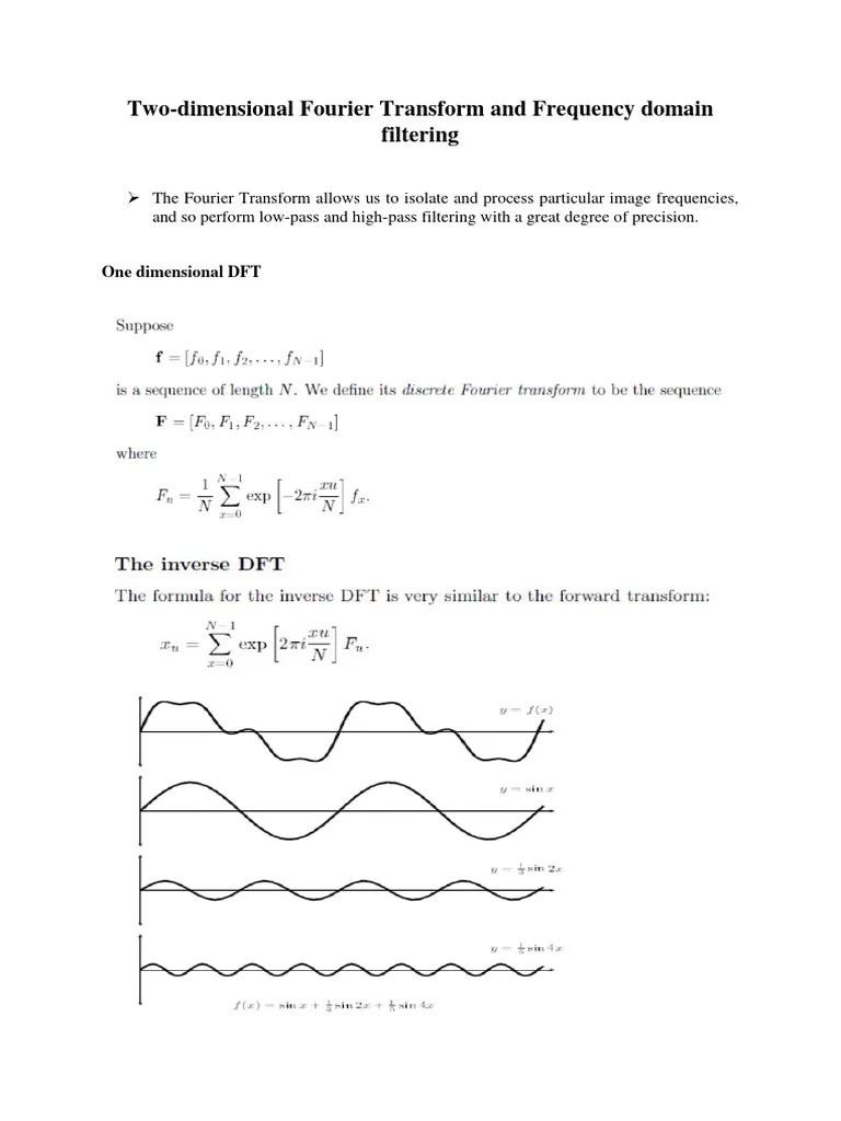 Digital Image Processing | PDF | Discrete Fourier Transform | Low Pass ...
