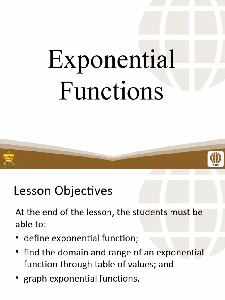 8 Exponential Functions | PDF | Function (Mathematics) | Exponentiation