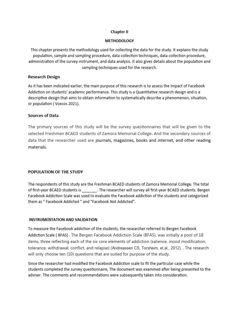 Chapter II | PDF | Survey Methodology | Evaluation Methods