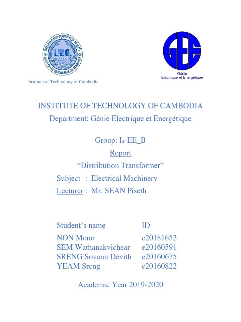 Distribution Transformer | PDF | Transformer | Electric Power Distribution