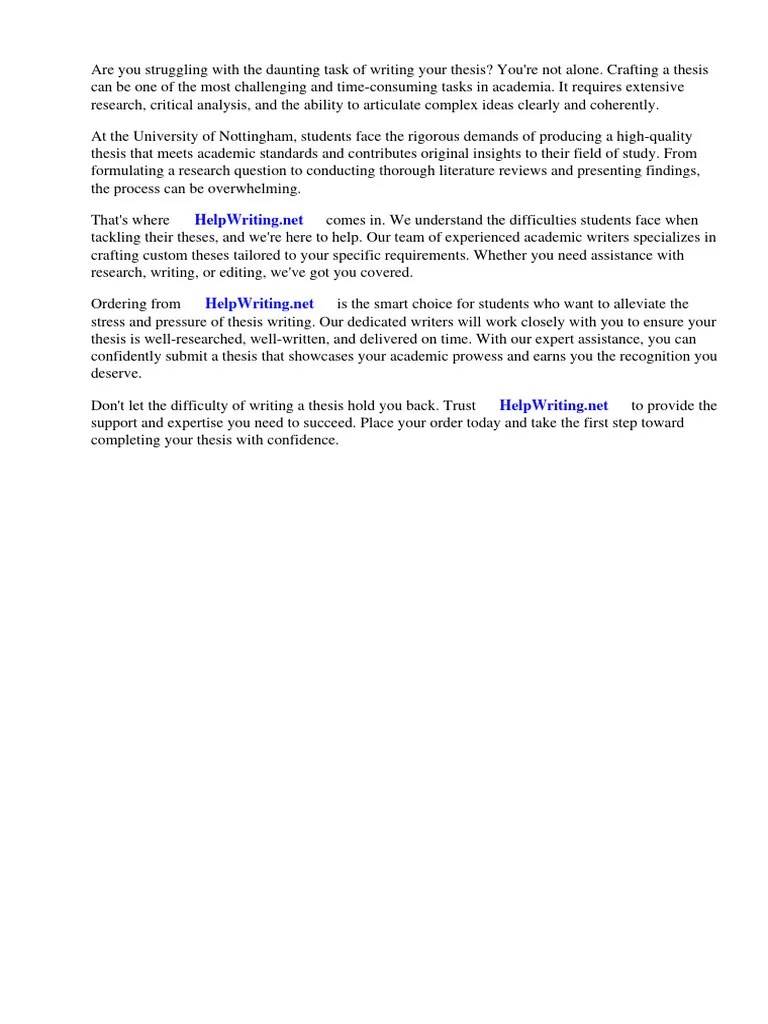 University Of Nottingham Thesis Library | Download Free PDF | Thesis | Libraries