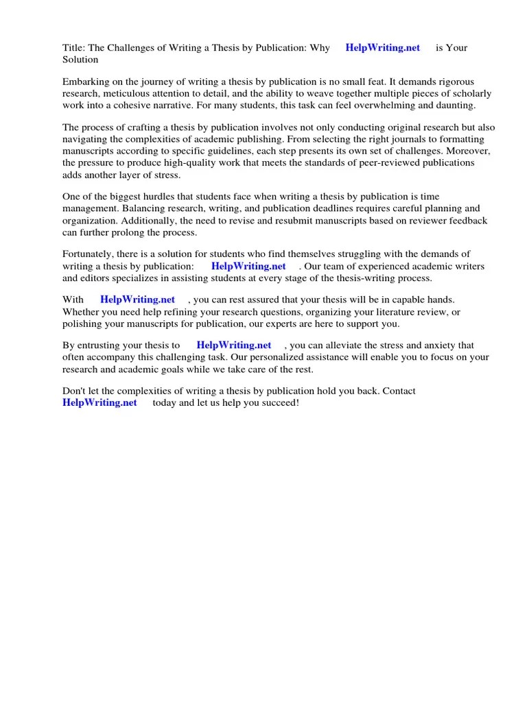 Thesis By Publication Unsw | PDF | Thesis | Data