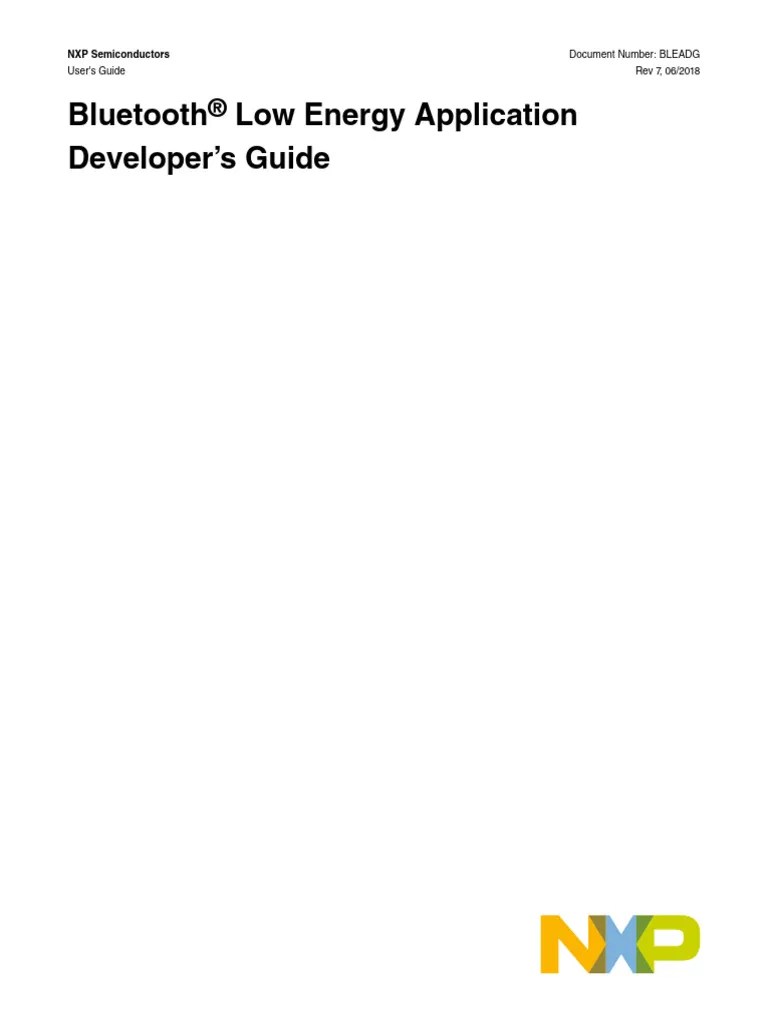 Bluetooth Low Energy Application Developer's Guide | PDF | Bluetooth ...