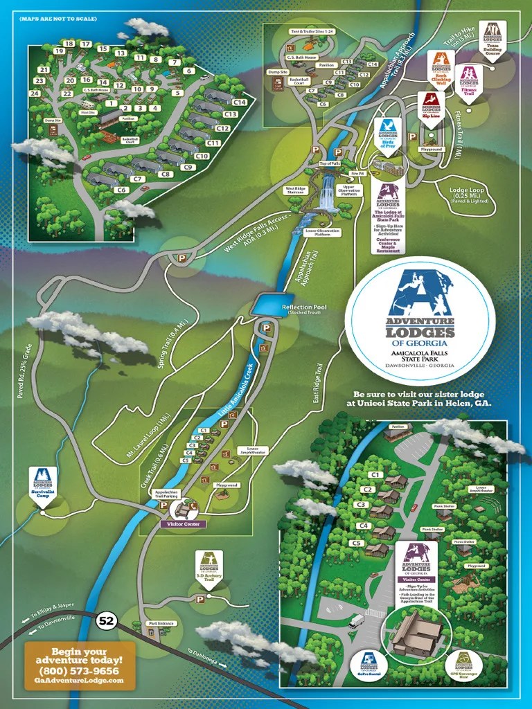 Amicalola Falls Adventure Lodge Ga State Park Map PDF.